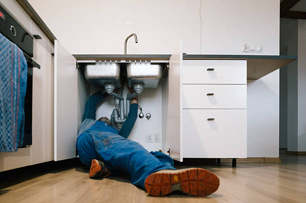 Professional Drain Cleaning technician working in Midland, NC